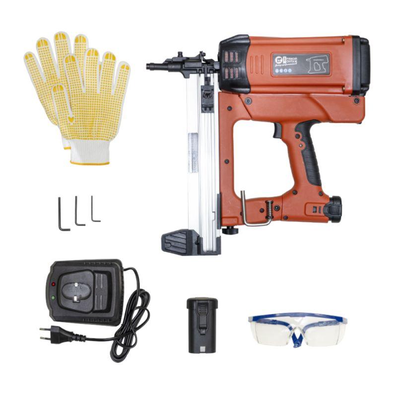 Пистолет газовый монтажный гвоздезабивной 90Дж 7.2В Промрукав PR08.17903