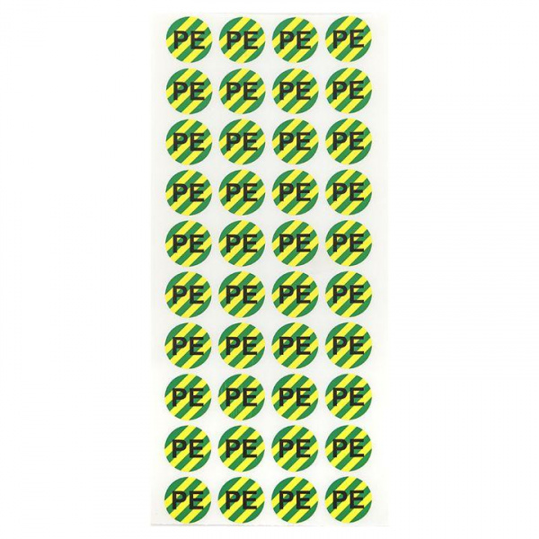 Наклейка "PE" d20мм PROxima EKF an-2-07-1