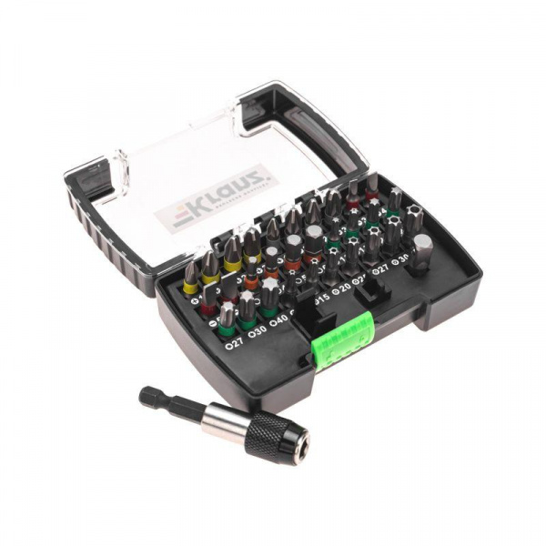 Набор бит с магнитным держателем пластиковый кейс 32 шт Kranz KR-92-0464